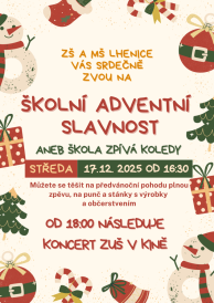 Školní adventní slavnost